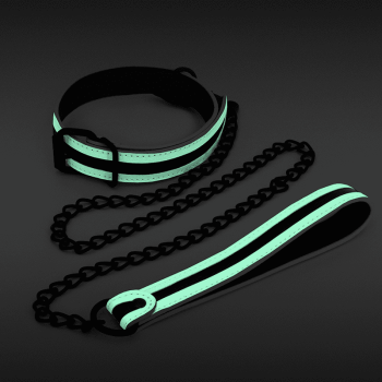 glo bondage collar & leash 1