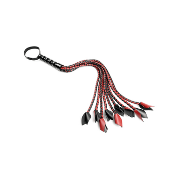 saffron braided flogger