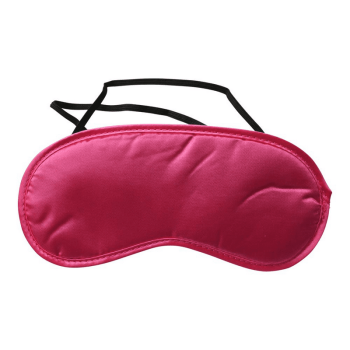 satin blindfold hot pink