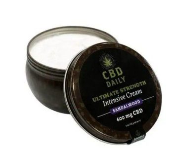 cbd daily intensive cream sandlewood 600 mg