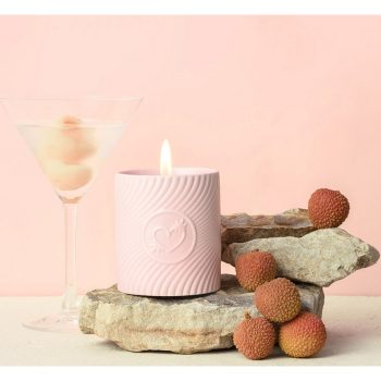 pink massage candle - lychee