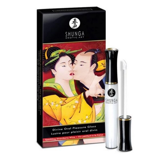 Shunga Divine Oral Pleasure Gloss-Sparkling Strawberry Wine