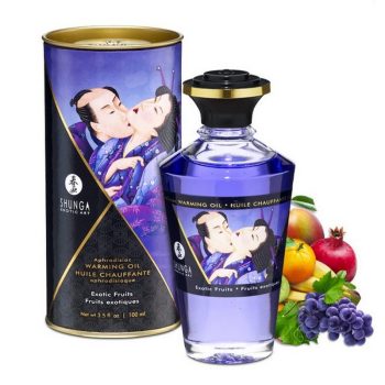 shunga organica aphrodisiac warming oil - exotic fruitsy