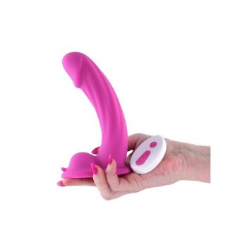 Colours Curve Vibrating Dildo 6in pink