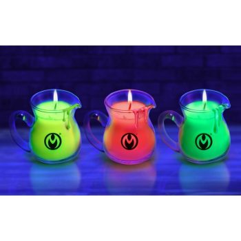 Glow Pour Blacklight Reactive Drip Candles - Set of 31