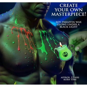 Glow Pour Blacklight Reactive Drip Candles - Set of 32