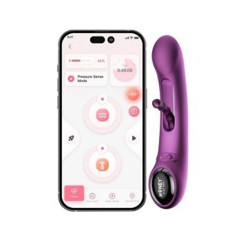 Tempo Pressure Sensing App Controlled Kinky Finger Tapping Vibrator 2