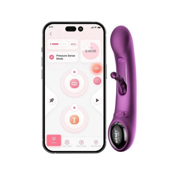 Tempo Pressure Sensing App Controlled Kinky Finger Tapping Vibrator 2